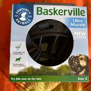 Baskerville dog muzzle.